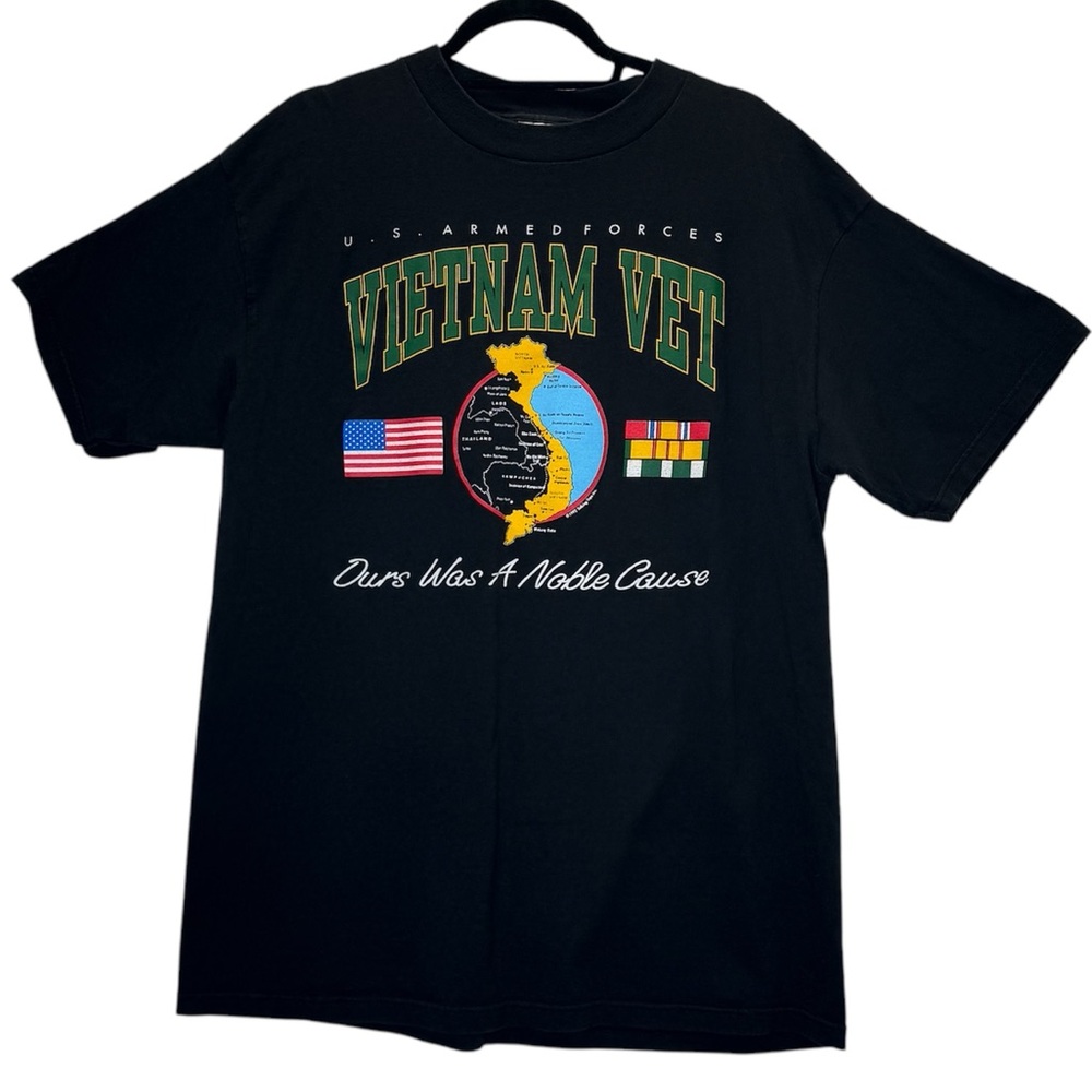 Vintage 1992 US Armed Forces Vietnam Vet “Ours was a Noble Cause” T-Shirt
